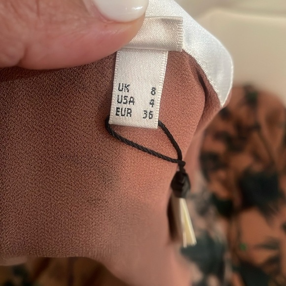 L.K.Bennett Floral Long Sleeve Dress - Picture 10 of 13